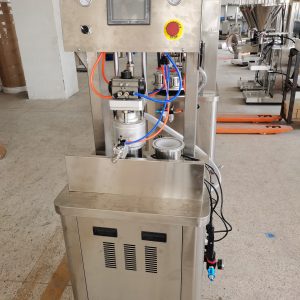 Semi-automatic 2 Heads Vacuum Capping Sealing Machine for Glass Metal Jar Bottle