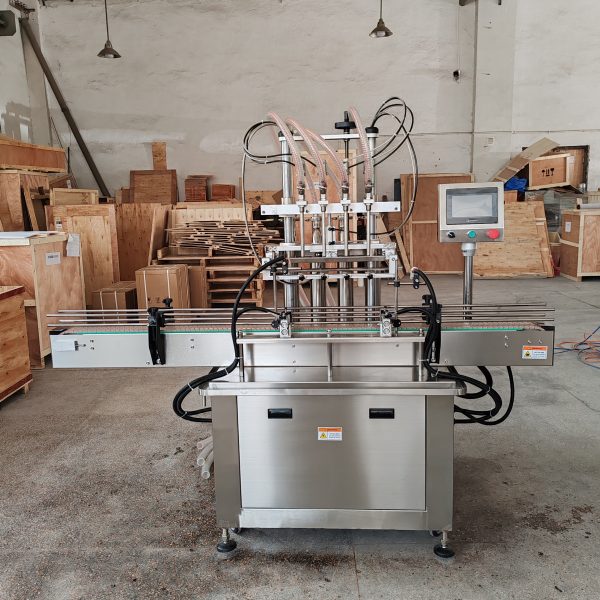 Automatic Round Bottle 4 Head Drinks Filling Machine for Oil Beverage Water