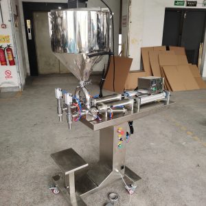 Semi Automatic Water Coffee Olive Oil Honey Straw Ketchup Nail Polish Paint Bottle Can Liquid Paste Packing and Filling Machine