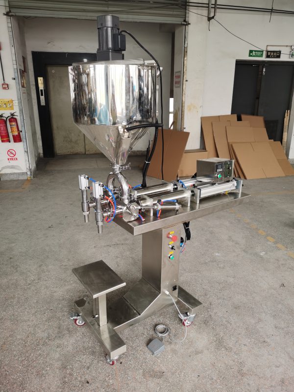 Semi Automatic Water Coffee Olive Oil Honey Straw Ketchup Nail Polish Paint Bottle Can Liquid Paste Packing and Filling Machine