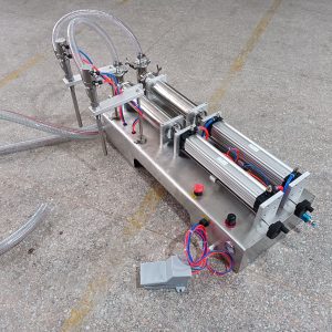 Piston Pneumatic Double Heads Liquid PET Bottle Filling Machine Machinery & Hardware Beverage Food Paper