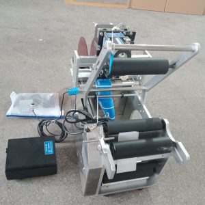 Semi-automatic Flat Sticker Labeling Printing Machines for Bottom Jar Bag Cans Leather with Coding