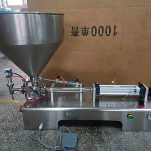 Pneumatic Paste Filler Liquid Bottle Honey Cans Filling Machine