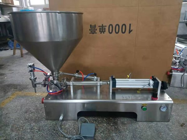 Pneumatic Paste Filler Liquid Bottle Honey Cans Filling Machine