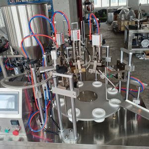 Semi-automatic Plastic Composite Tube Filling and Sealing Machine for Cosmetics