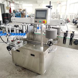 Automatic Industrial High Speed CE Double Side Plastic square Flat Bottle Adhesive Sticker Labeling Printing Machine
