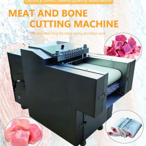 Fully Automatic Frozen Meat Slicer, Fresh Meat Cube Machine, Stainless Steel Meat Slicer